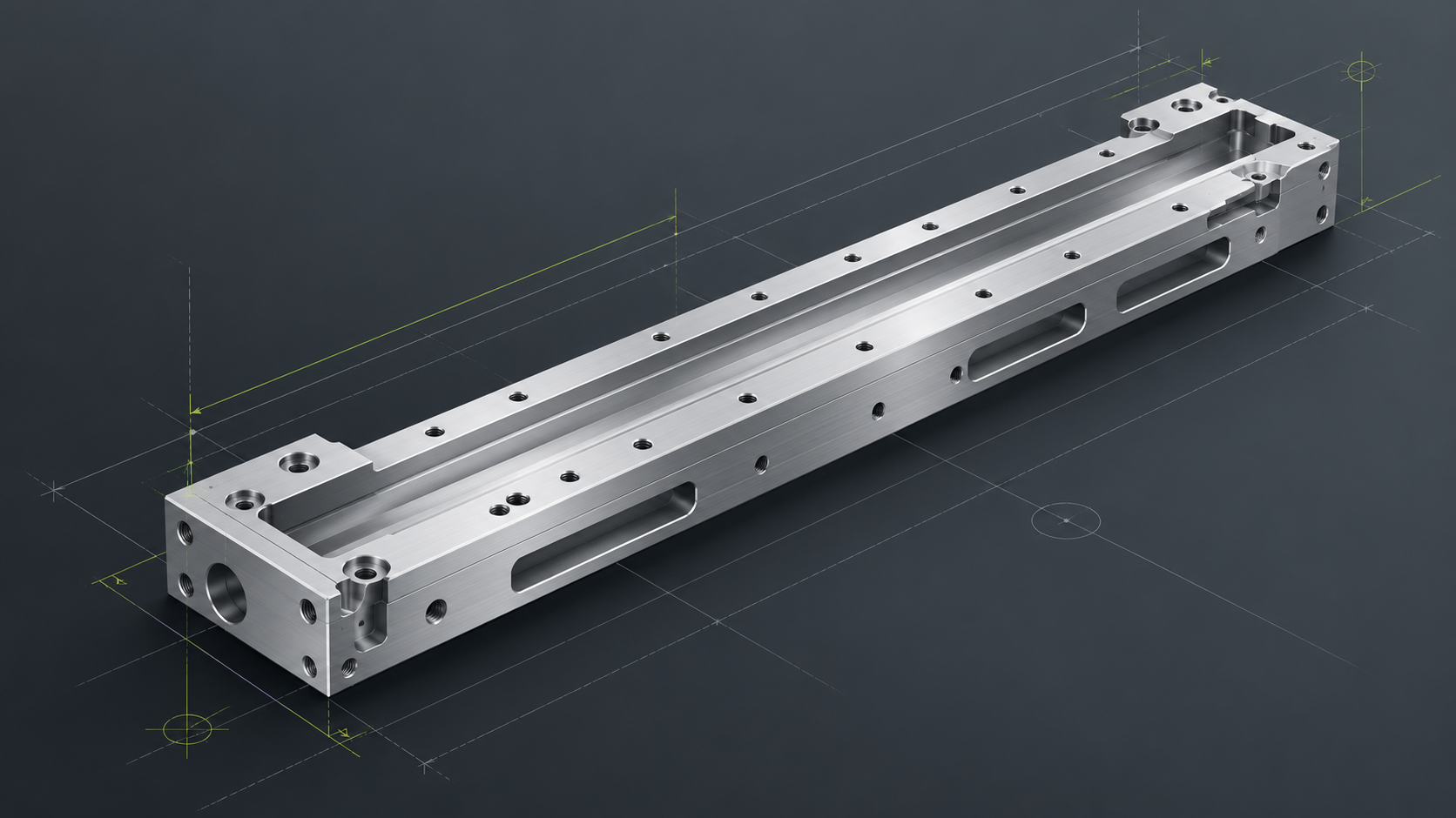 Precision CNC Machining of Aluminum Slide Components for Automation Equipment