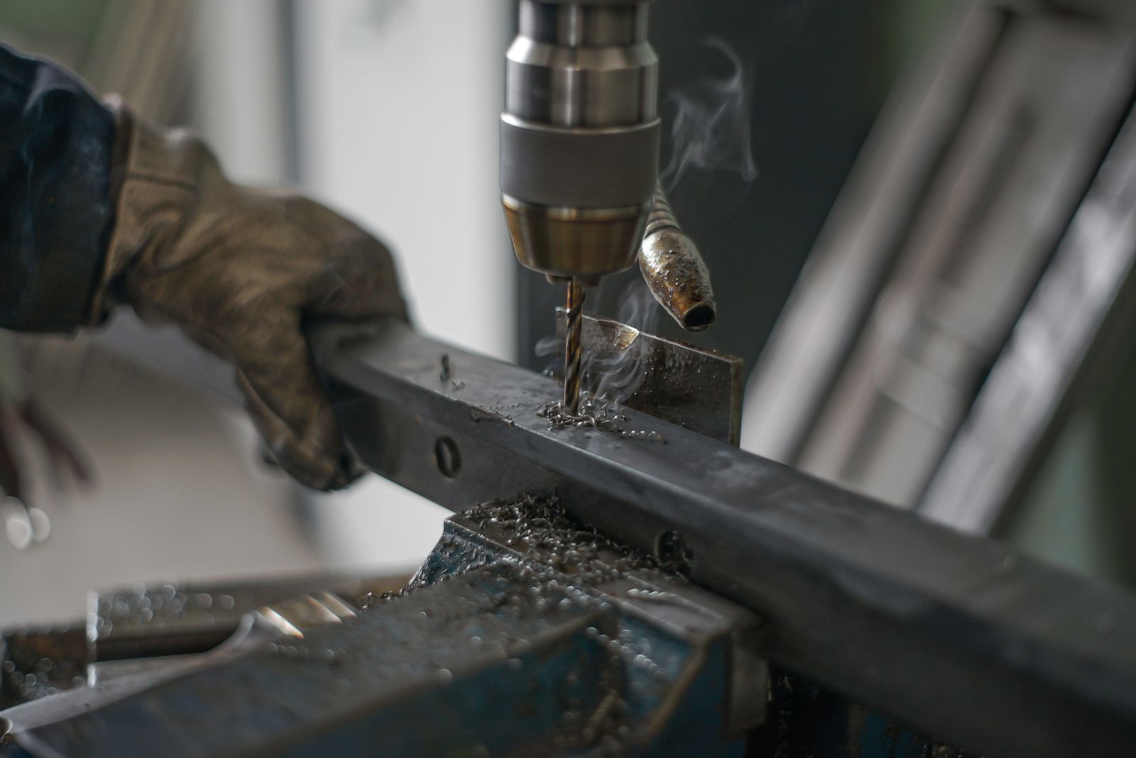 Deep-hole drilling setup