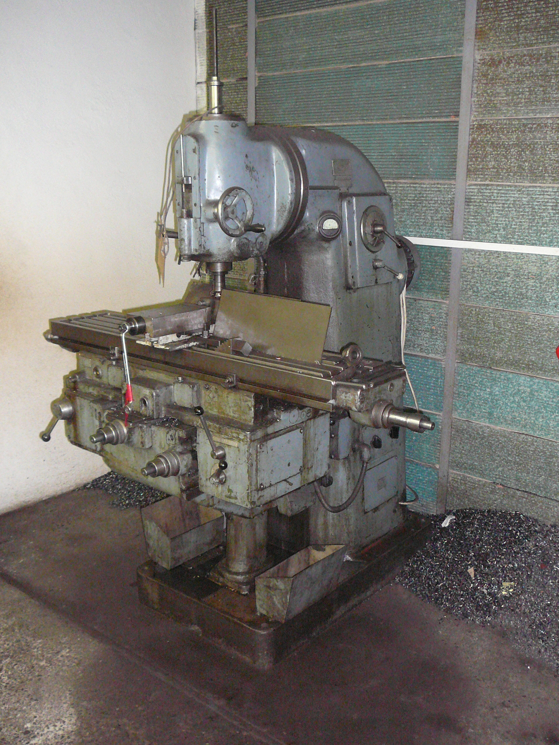 Milling equipment reference for material and inspection planning