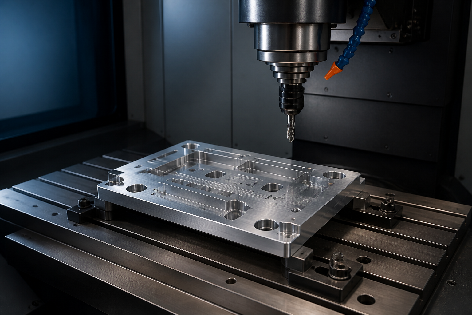 Five-axis CNC milling feature geometry