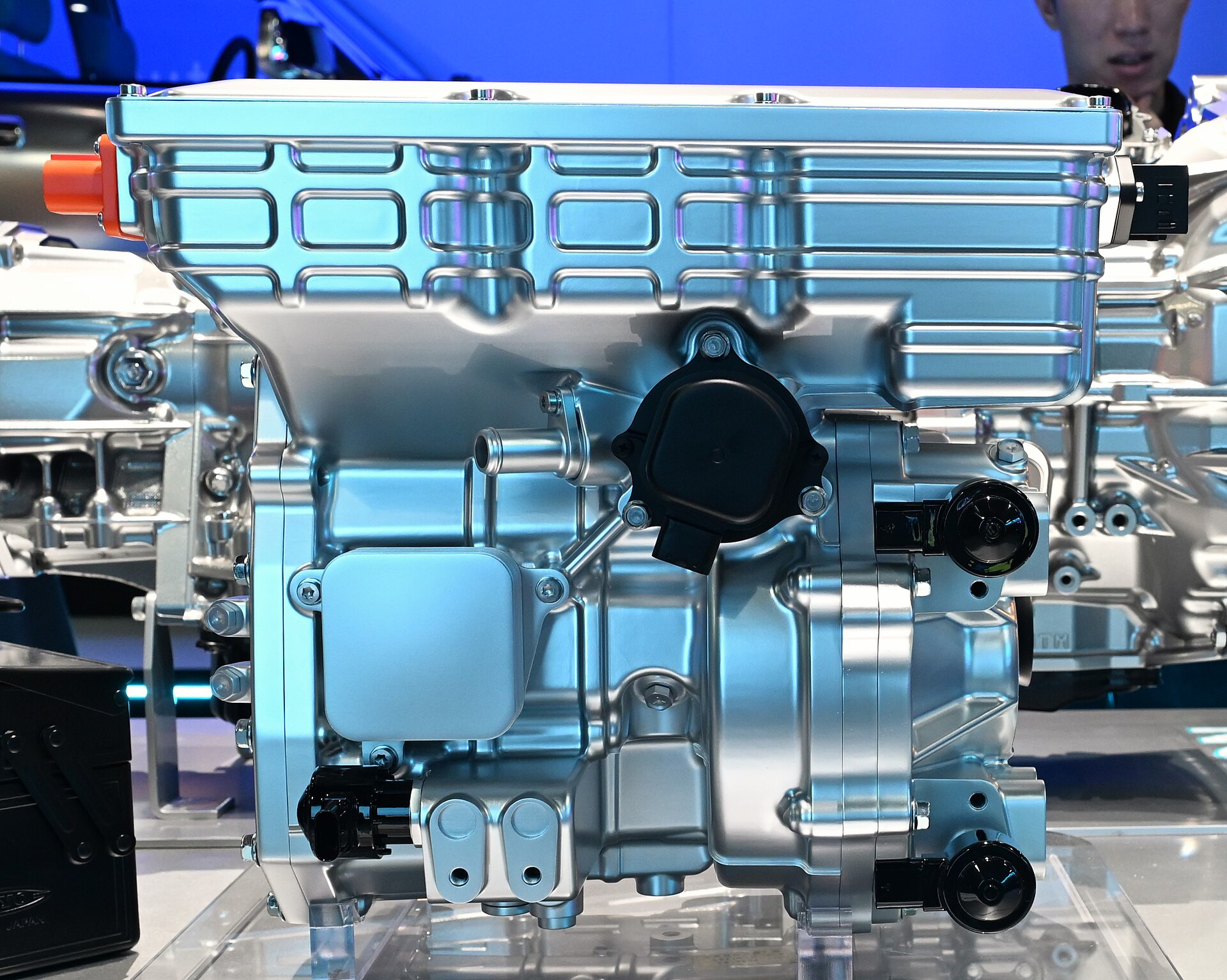 EV motor housing machined from die-cast blank