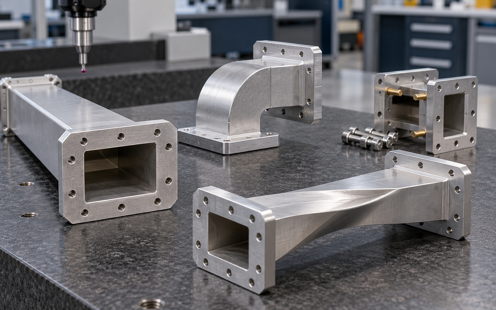 Microwave waveguide components and bends