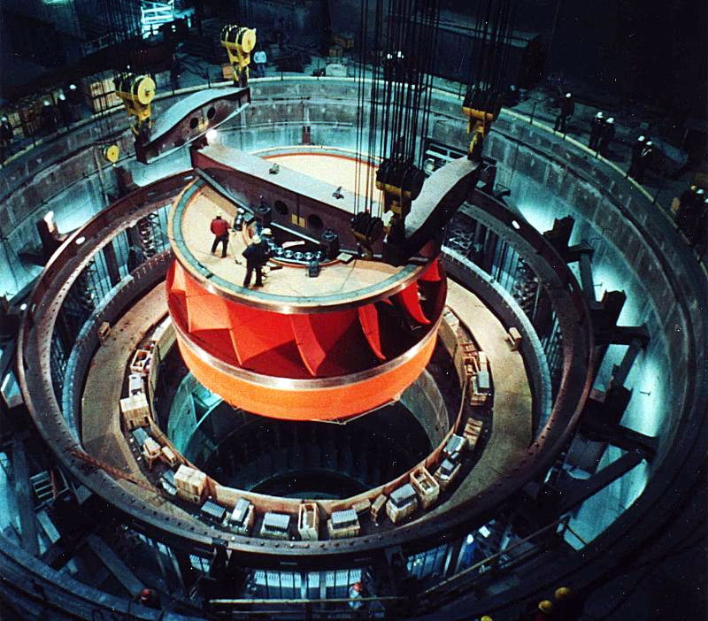 Nuclear power turbine and generator components