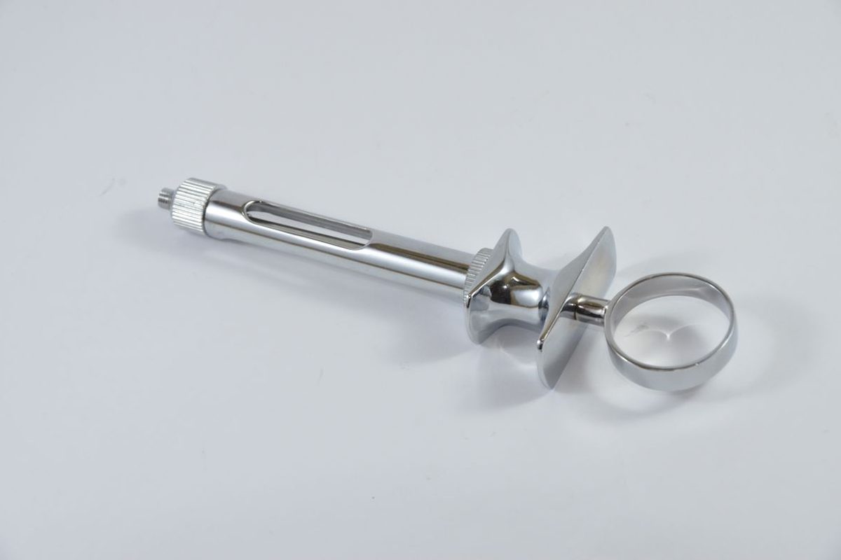 Surgical instrument shaft and handle in stainless